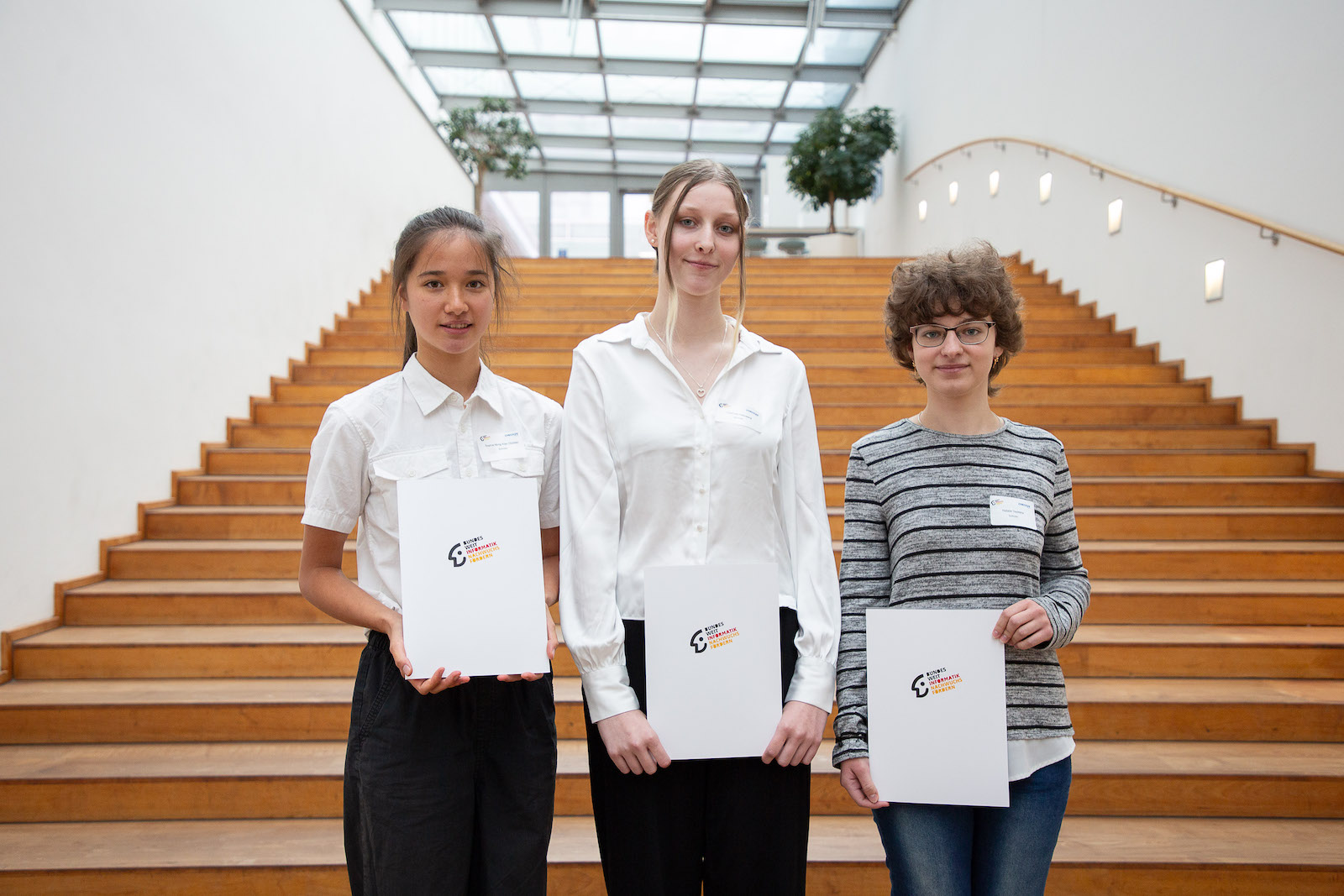 Charlotte Steinberg im Finale des Bundeswettbewerbs Informatik