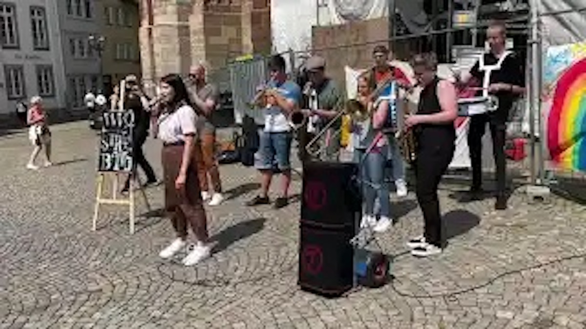 WvO-Streetband auf Platz 1 beim Ersten Wetzlarer Straßenmusikfestival!