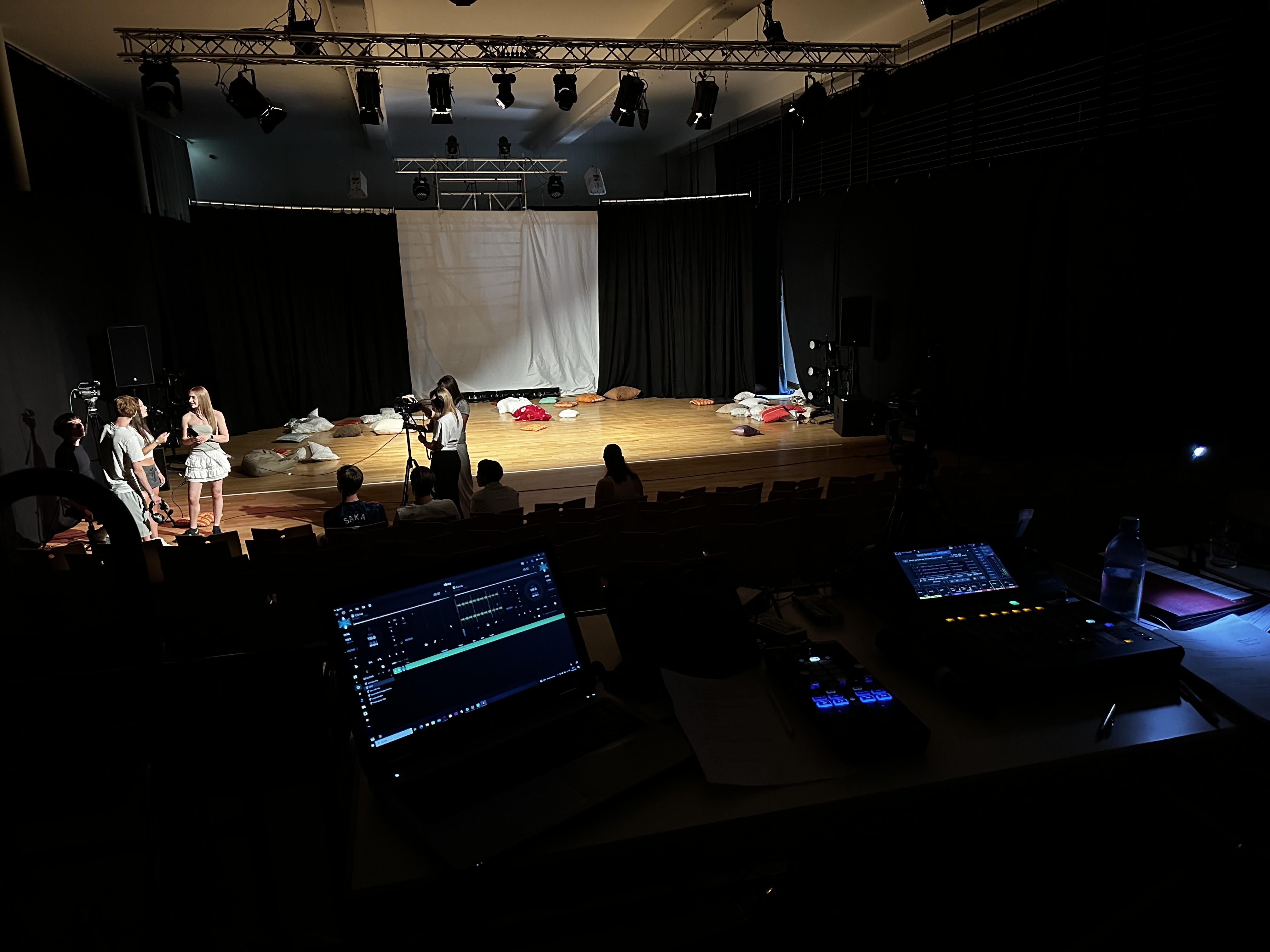 AG Veranstaltungstechnik beim Hessischen Schultheatertreffen