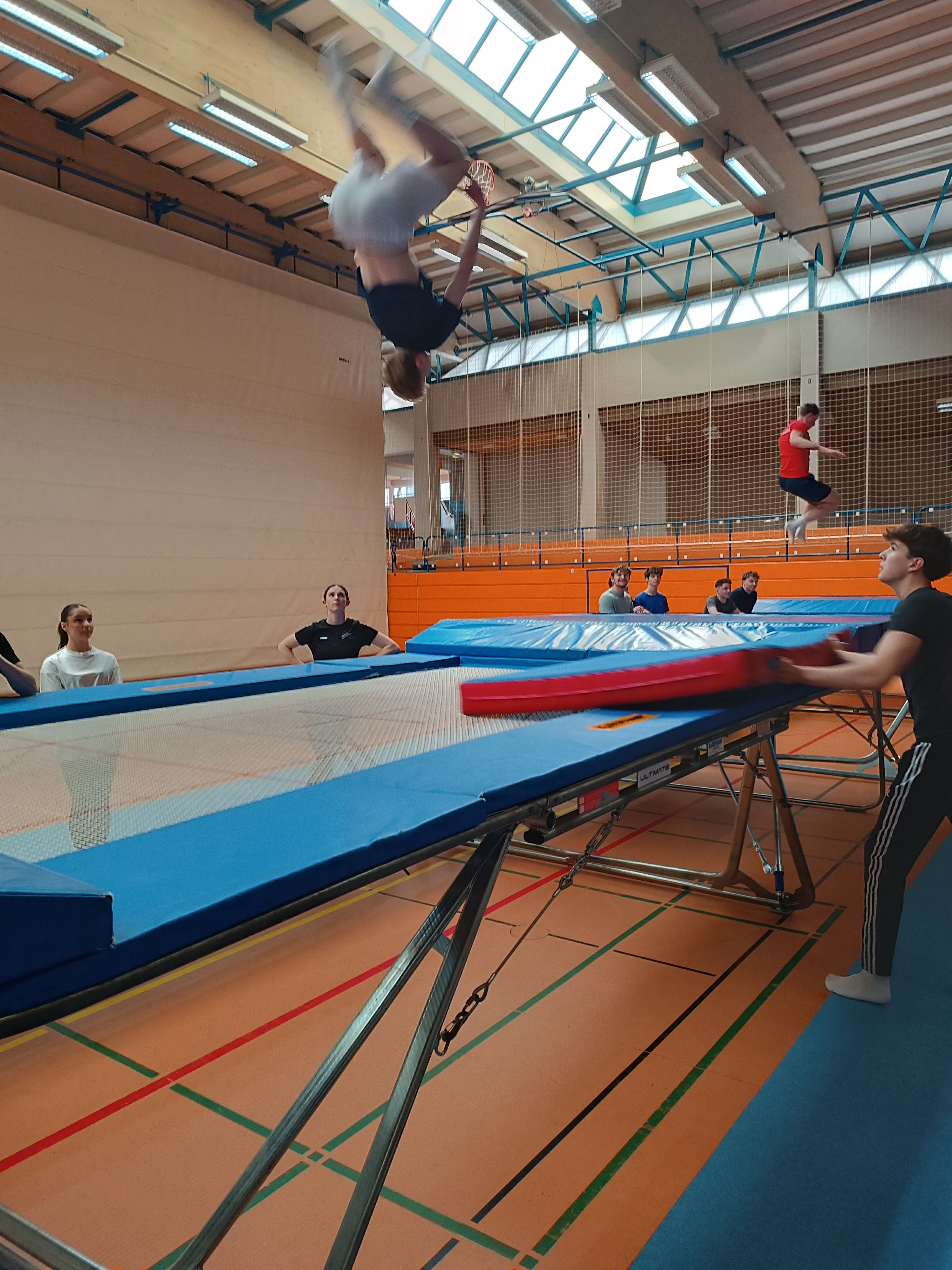 Grätsche – Salto rückwärts – Barani